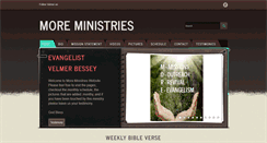 Desktop Screenshot of moreministries.org